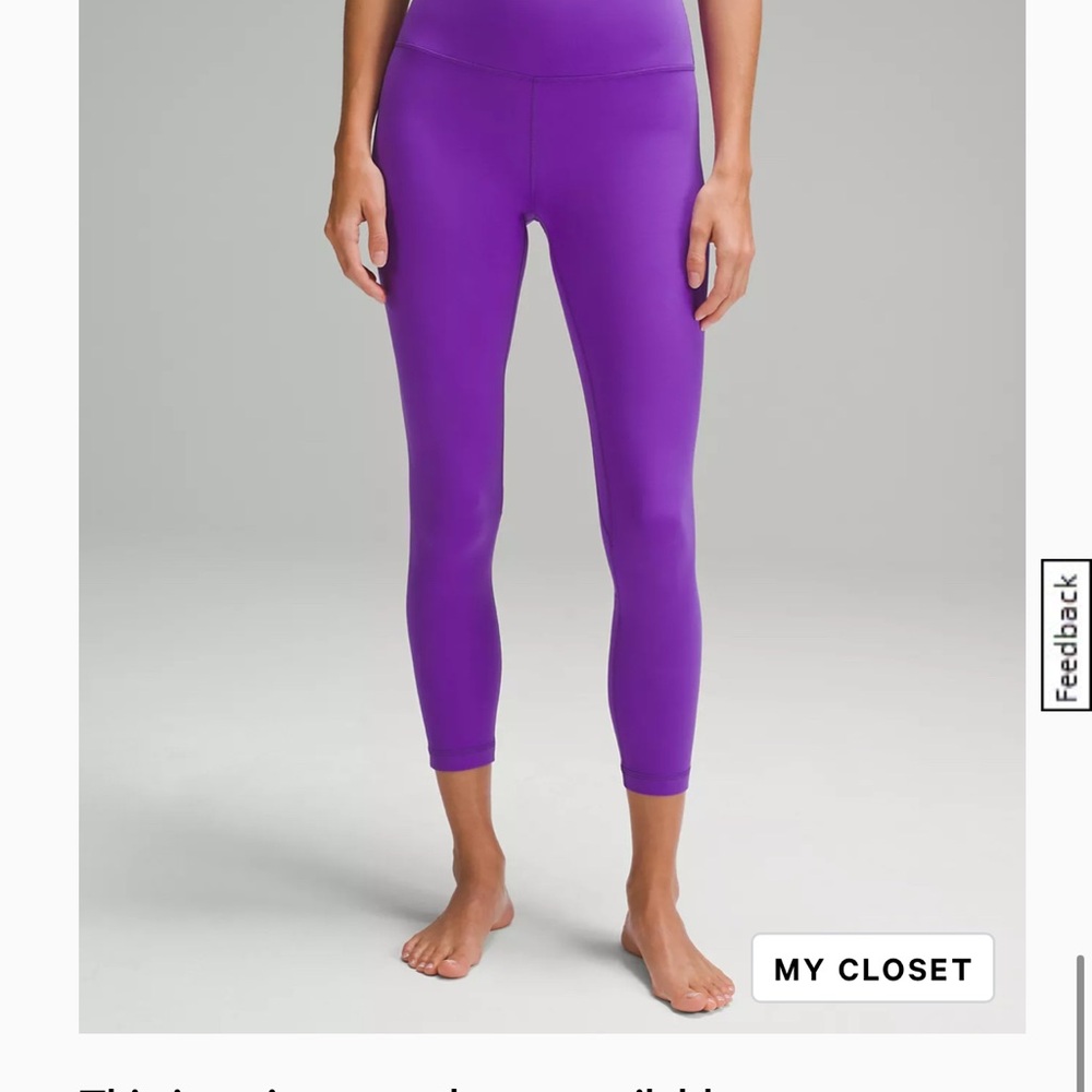 Lululemon Athletica Align leggings high rise 25 inches size 6 atomic purple
